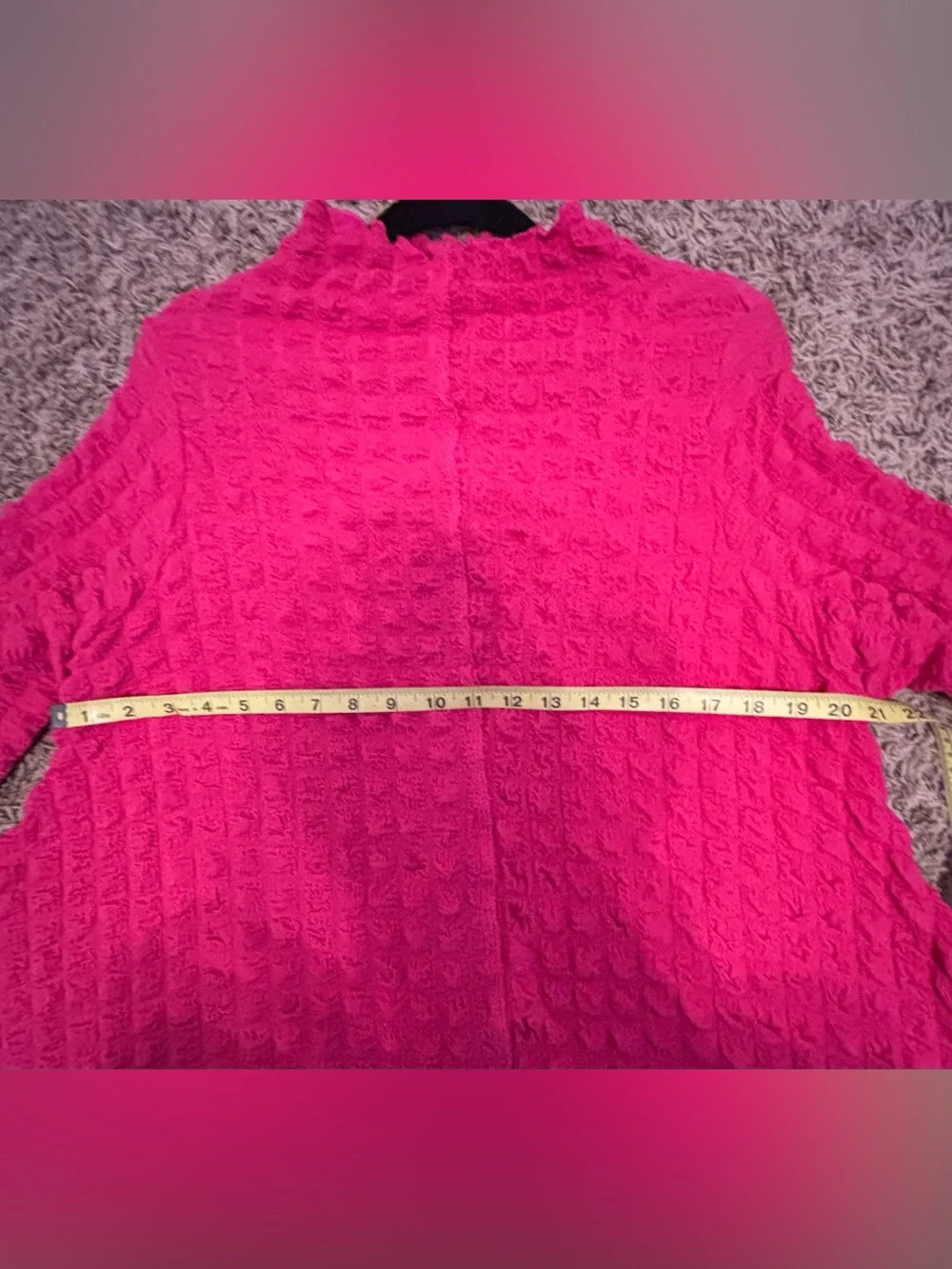 Women's Textured Maxi Dress in Hot Pink - Picture 4 of 5